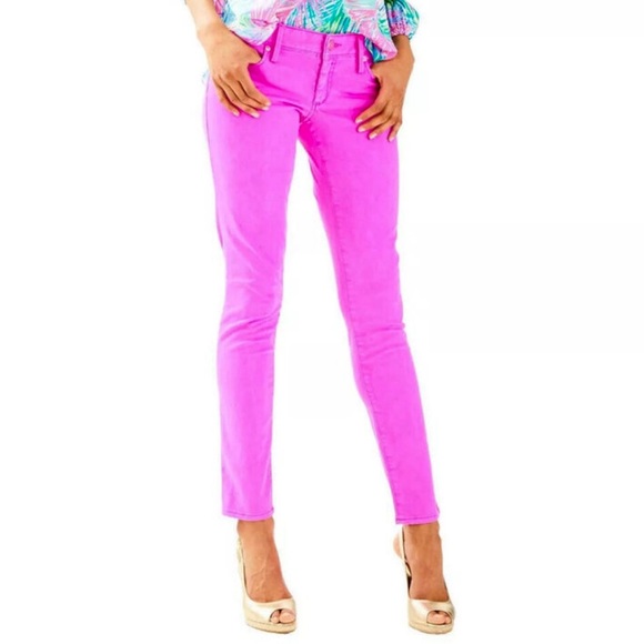 Lilly Pulitzer Denim - EUC WORN TWICE Lilly Pulitzer Worth Skinny Amethyst 14
